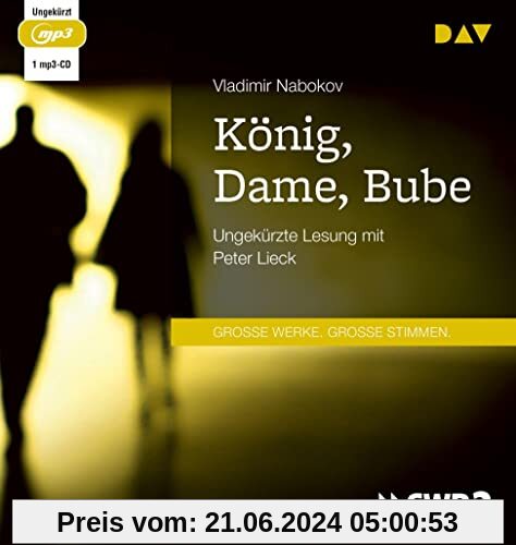 König, Dame, Bube: Ungekürzte Lesung mit Peter Lieck (1 mp3-CD)